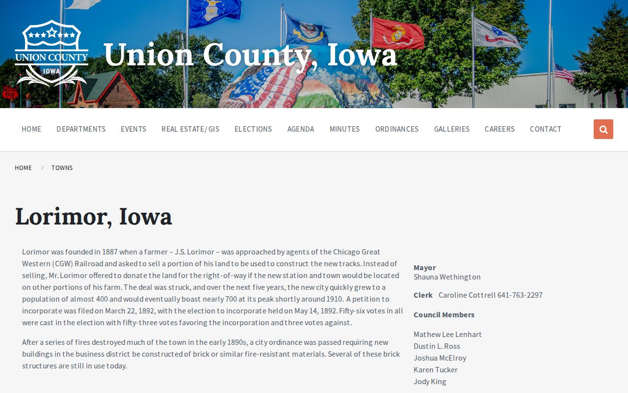 Lorimor criminal records local profile in Union County